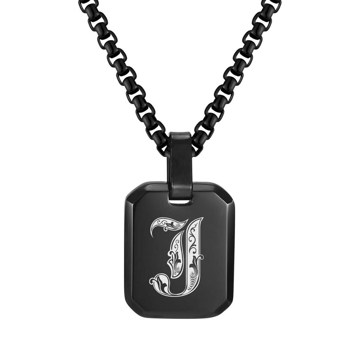 Stainless Steel Initial Letter & Blank Pendants