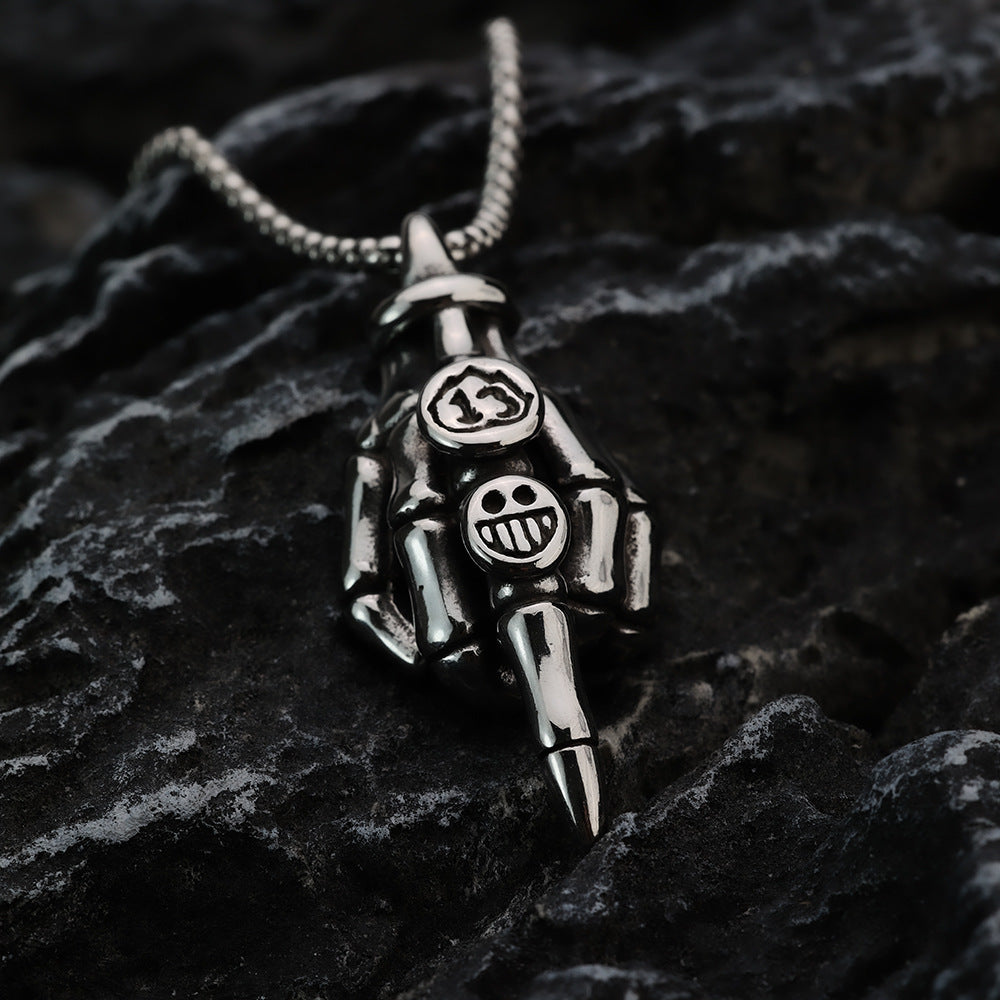 European And American Retro Stainless Steel Men's Pendant Necklace