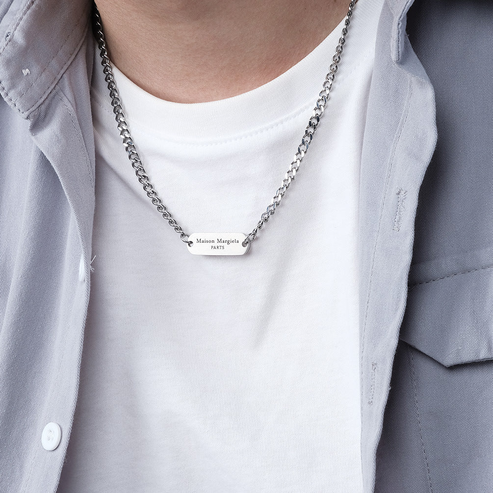 Japan And South Korea Cold Neutral Wind Stainless Steel Necklace