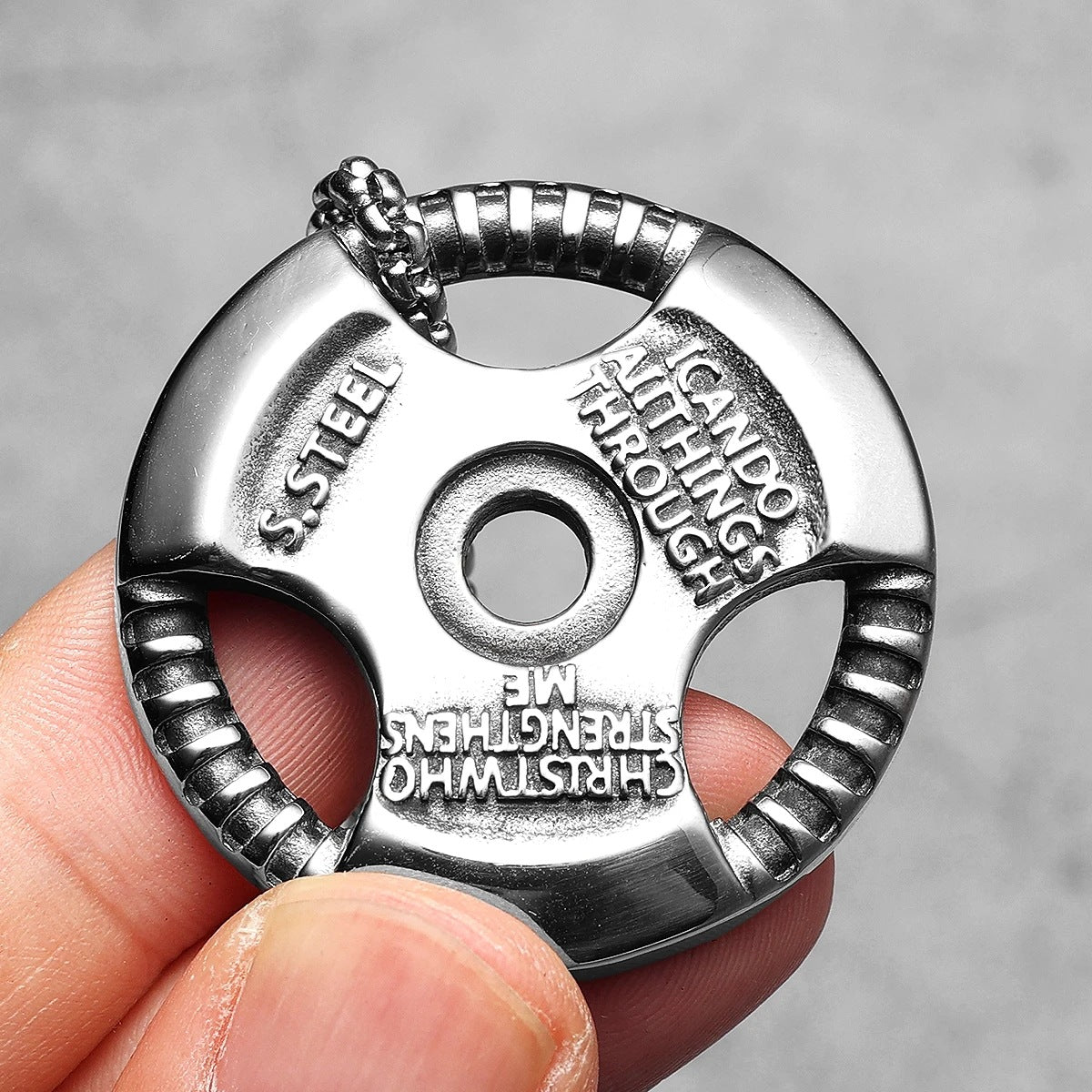 1. Planderful Titanium Steel Necklace Pendant For Men Everyday Genie Giftable Jewelry
