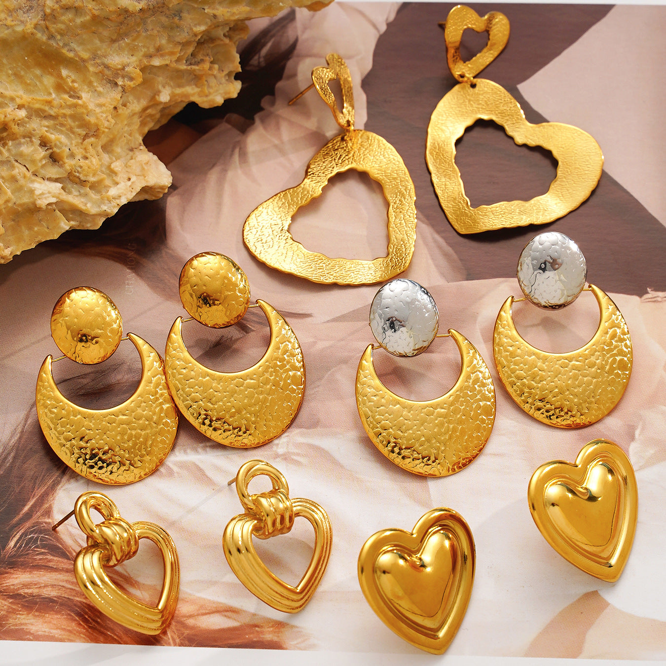 Planderful Stainless Steel Love Earrings For Women