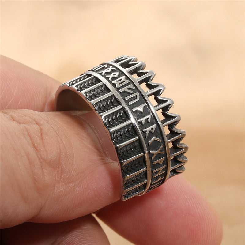 European And American Jewelry Titanium Steel Arrow Ring