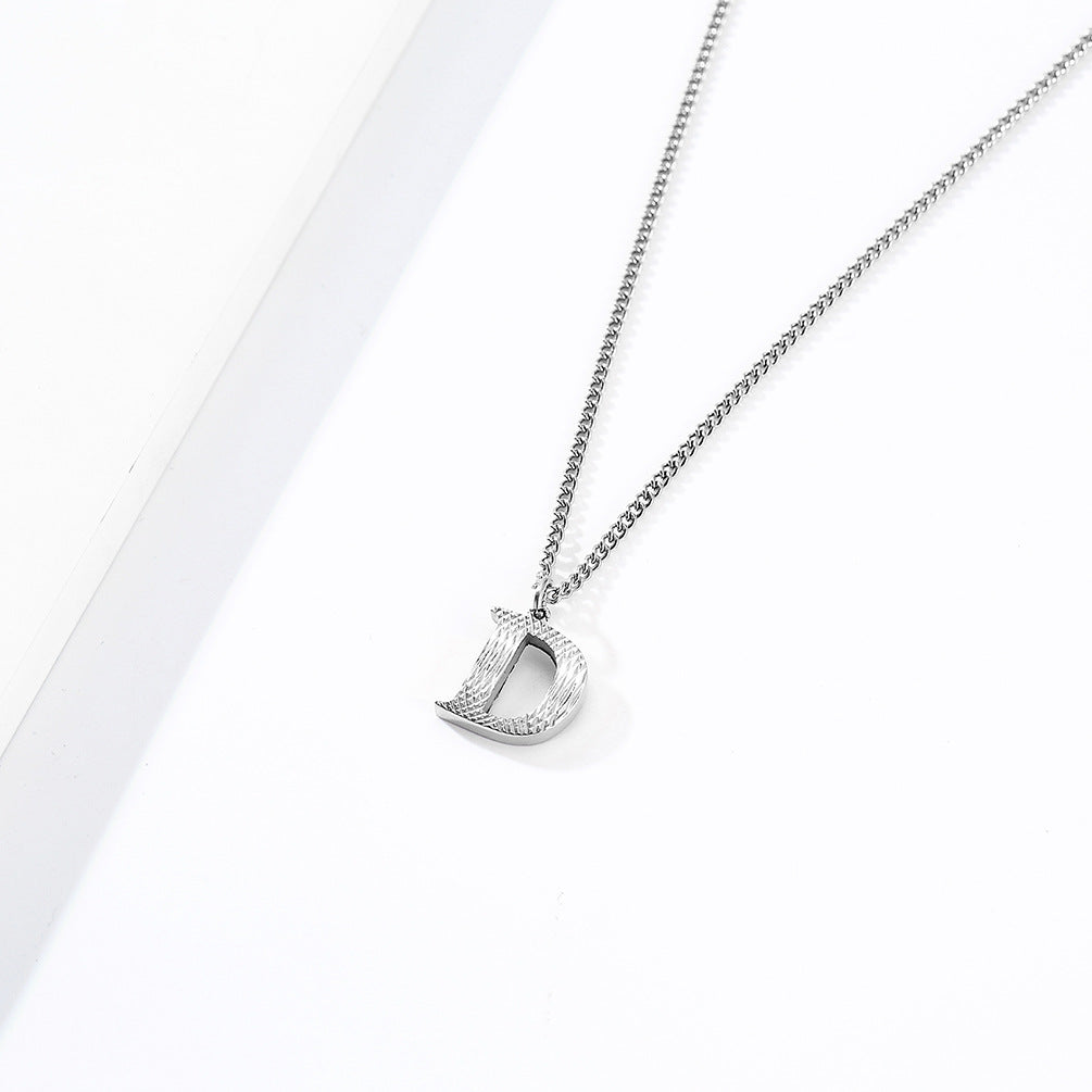 Planderful Everyday Genie Gold Plated Letter Surname Pendant For Couples Unisex Premium Magazine Style Jewelry