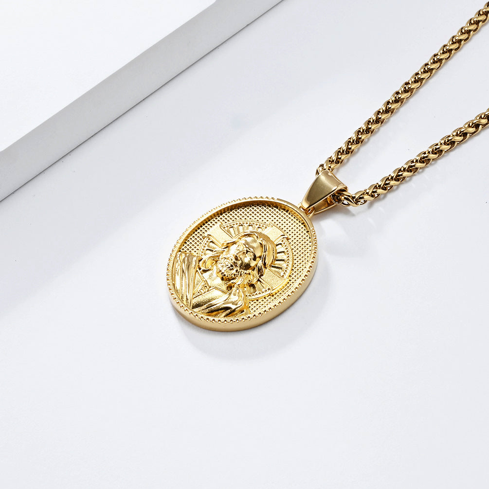 European And American Virgin Mary Pendant For Men Gifts