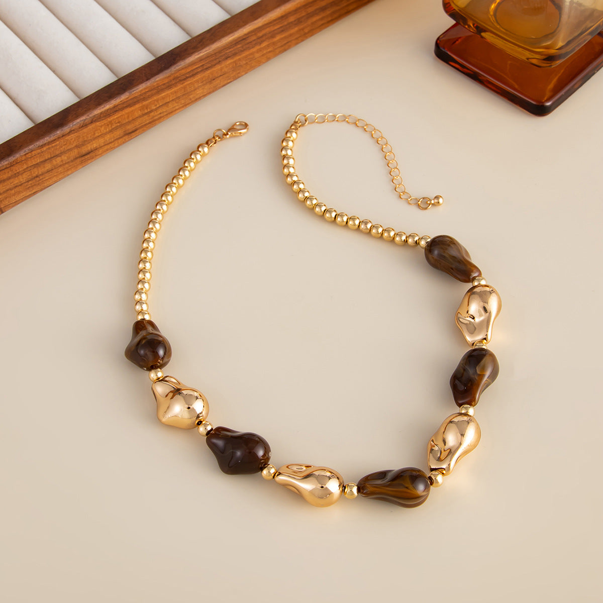 French Baroque Pearl Bead Necklace