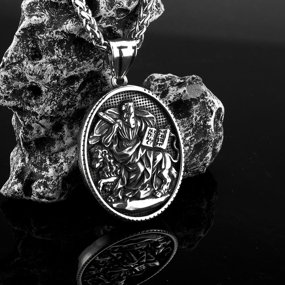 European And American Retro Men's Jewelry Pendant Necklace