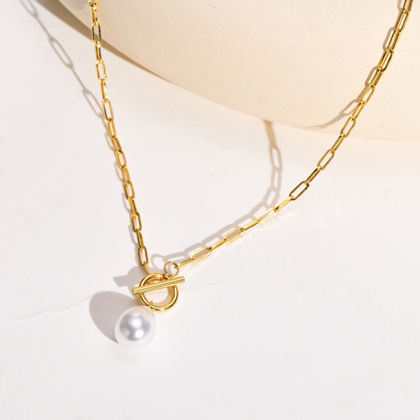 Titanium Steel Necklace Gold Women's Cross Chain Jewelry