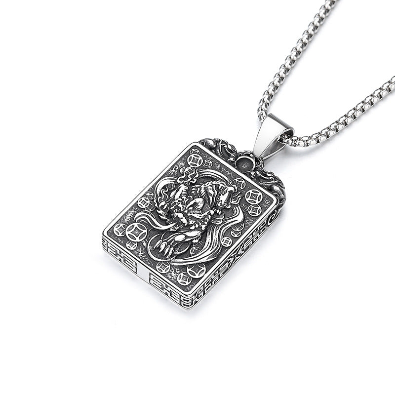 Titanium Steel Gold-Plated Necklace – Luxury Men