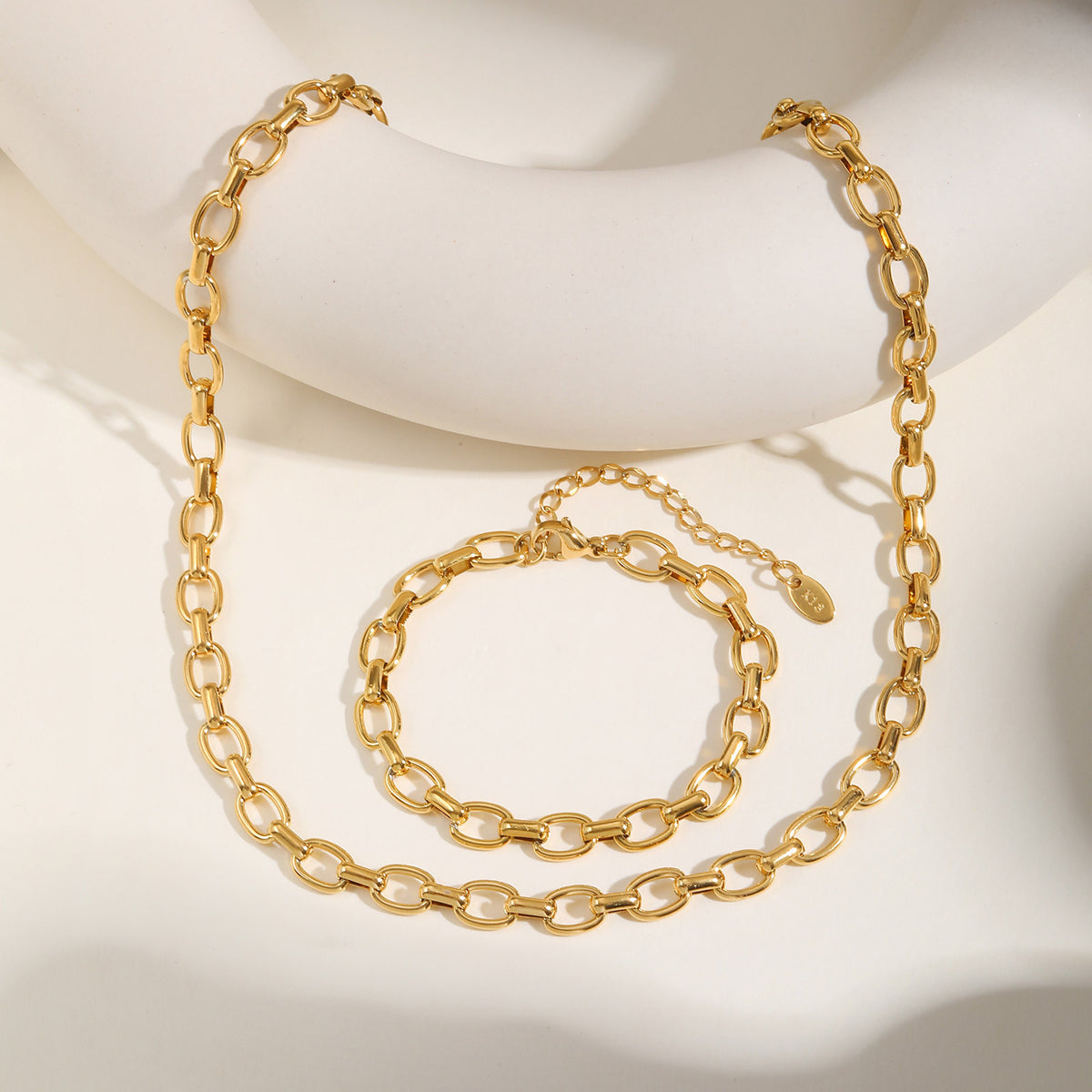 Gold-Plated Stainless Steel Bracelet