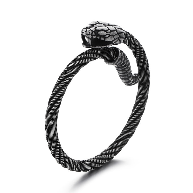 Planderful Snake Bracelet For Men Zircon Encrusted Premium