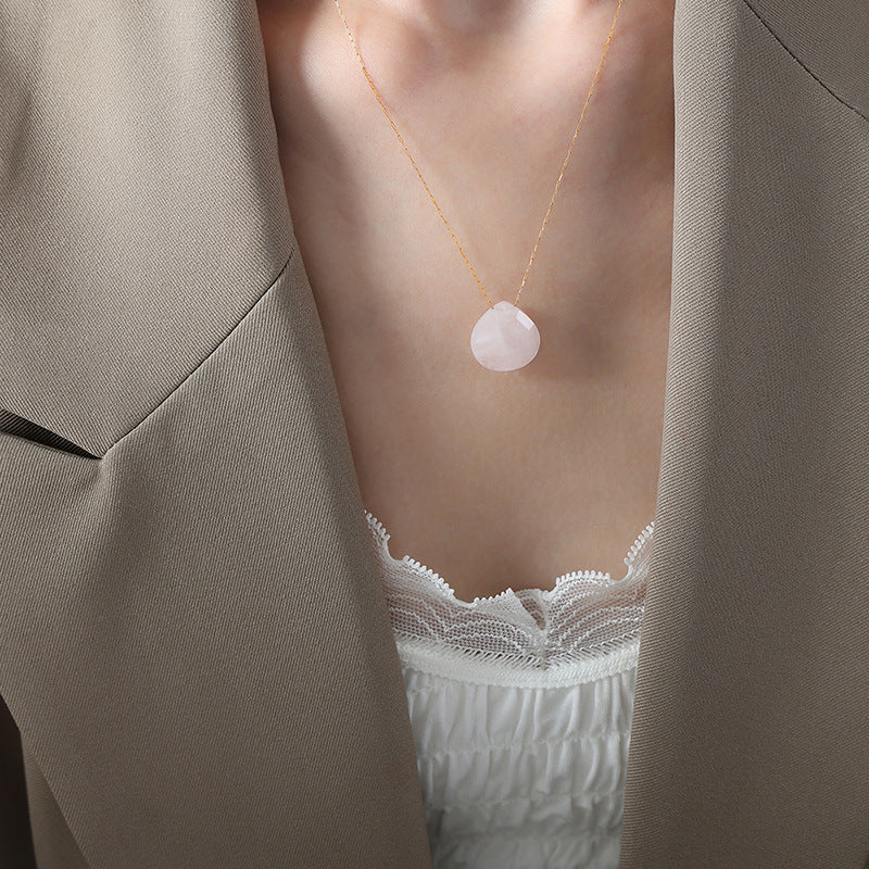 Natural Stone Drop Pendant Necklace - Unique High-Quality Design