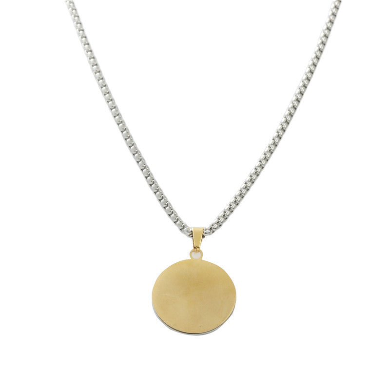 Personalized Retro Titanium Steel Tree of Life Pendant Necklace for Men