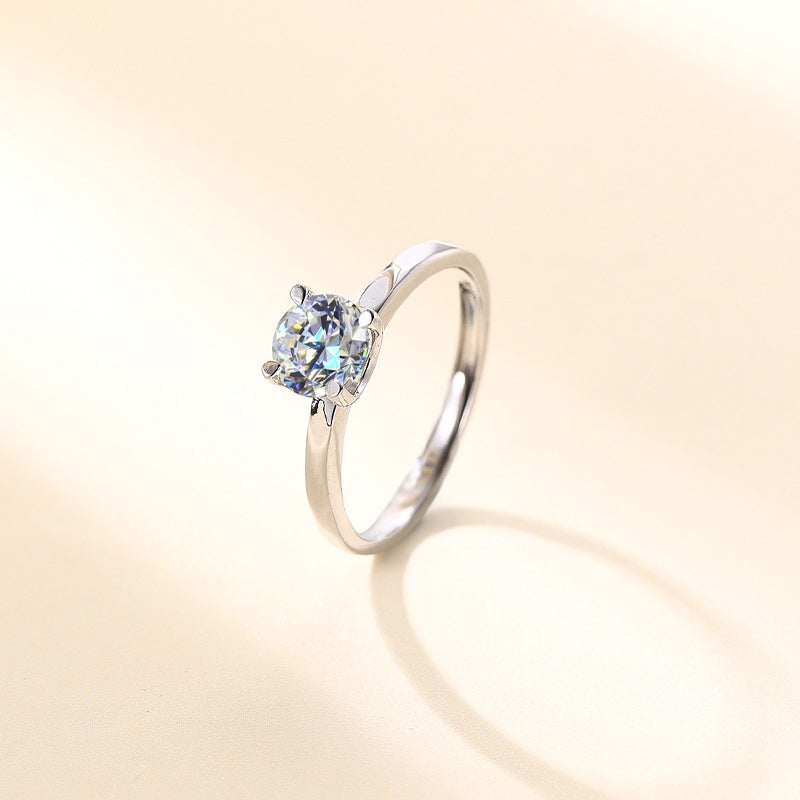 D-Color S925 Sterling Silver Women's Ring