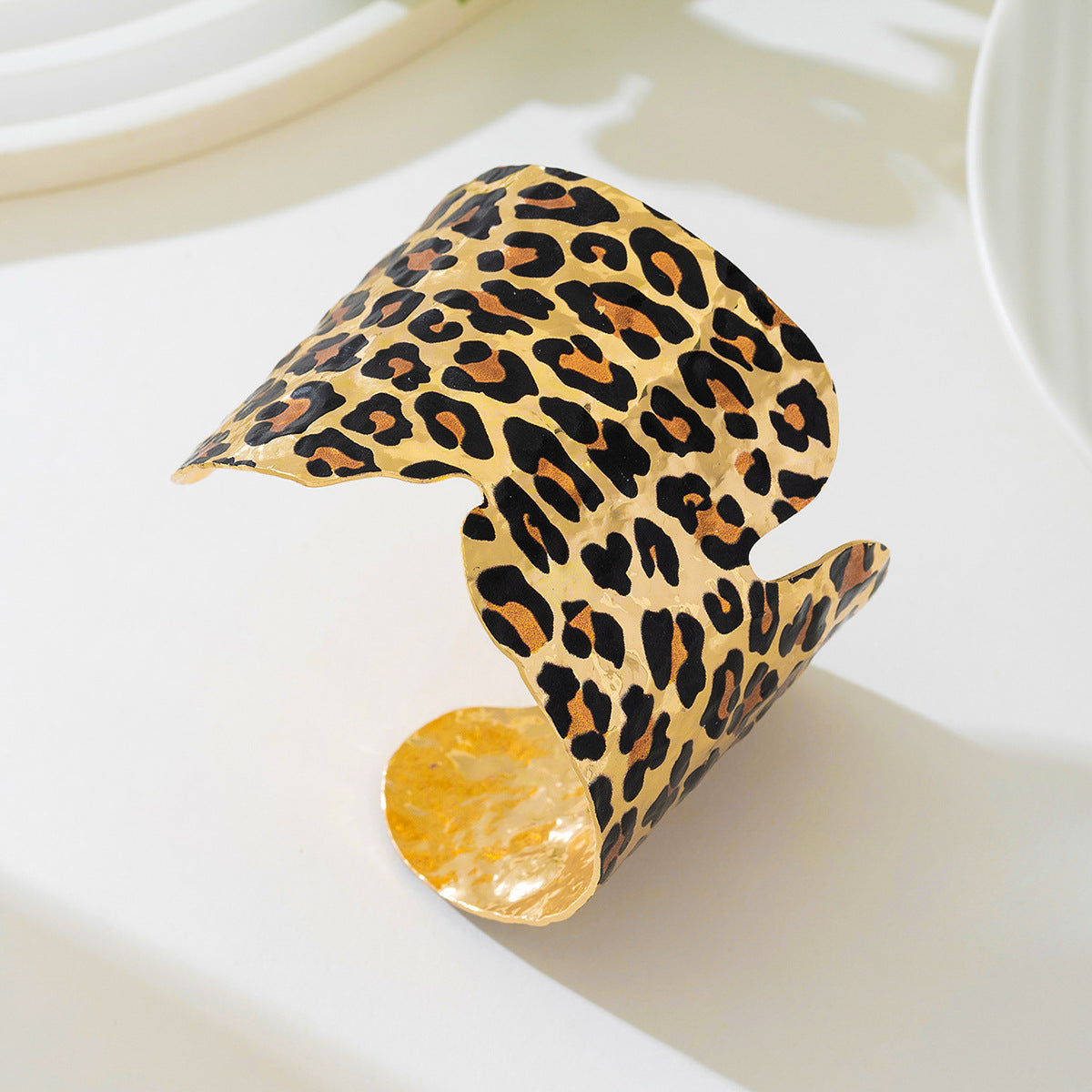 Planderful Vienna Verve Leopard Print Bracelet Ring Set