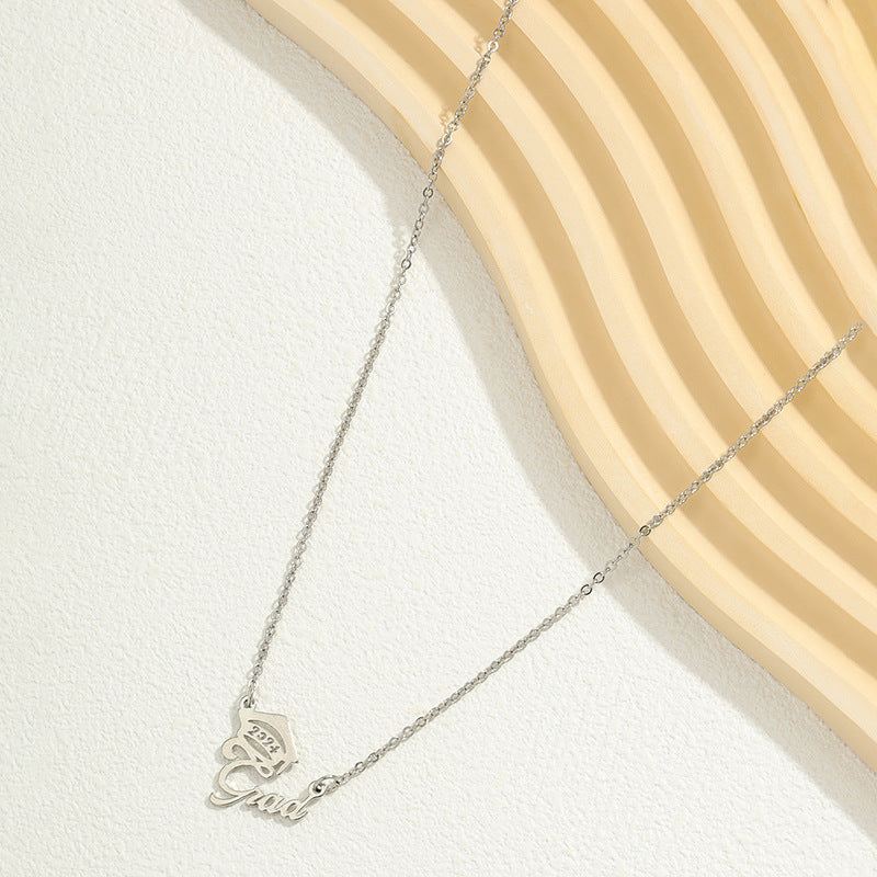 Digital Metal Pendant Necklace - Vienna Verve Collection