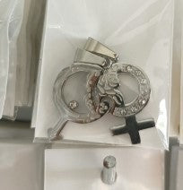 Trendy Titanium Steel Couple Pendant Necklace for Men and Women - Perfect Gift for Couples