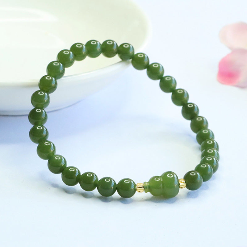 Hetian Jade Gourd Bracelet
