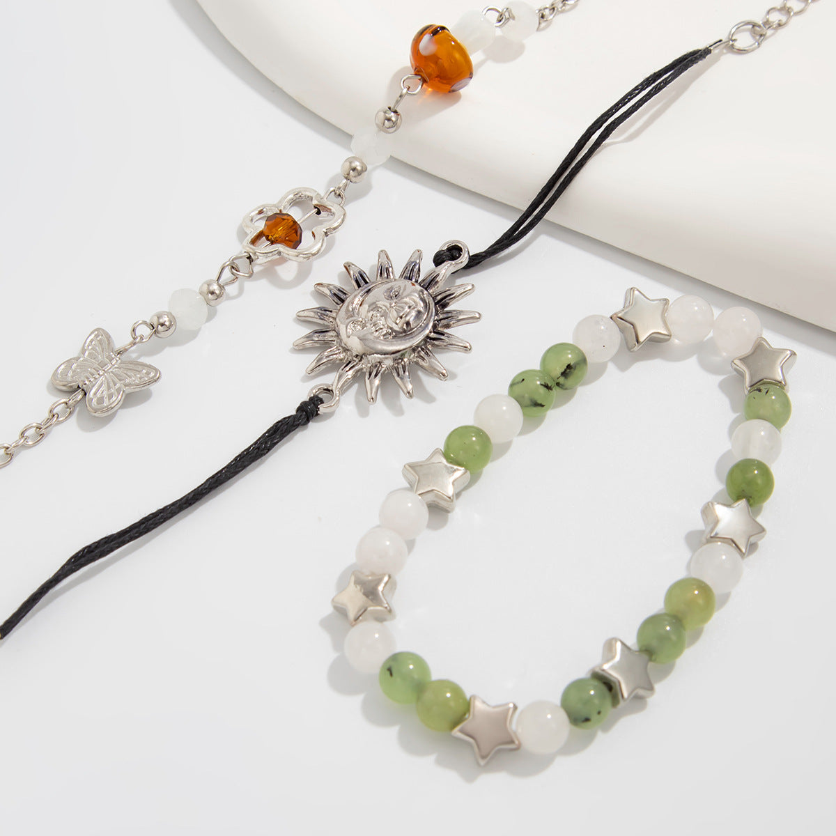 Planderful Vienna Verve Ethnic Wind Star Bracelet For Women Retro Gravel Statement Jewelry