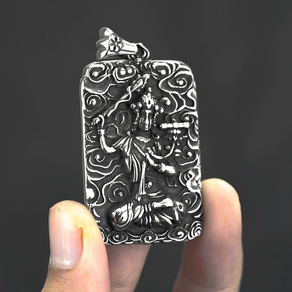 Vintage Buddhist Zodiac Pendant Necklace