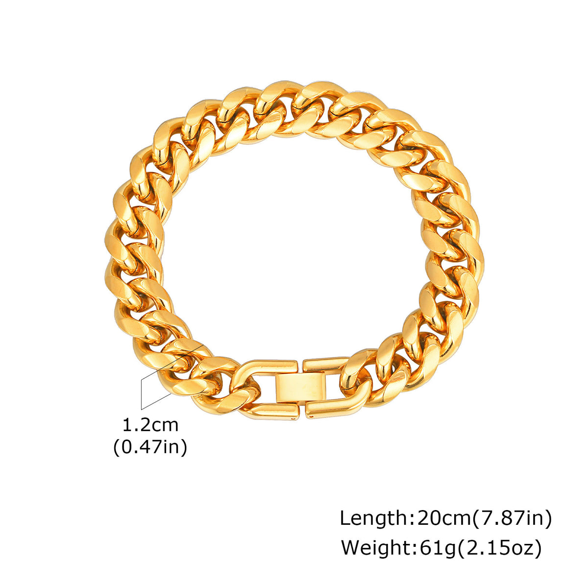 Cuban Chain Stainless Steel Bracelet