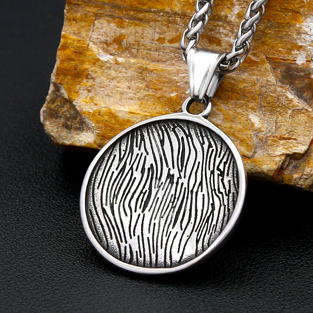 Vintage Tree of Life Viking Stainless Steel Men's Pendant Necklace