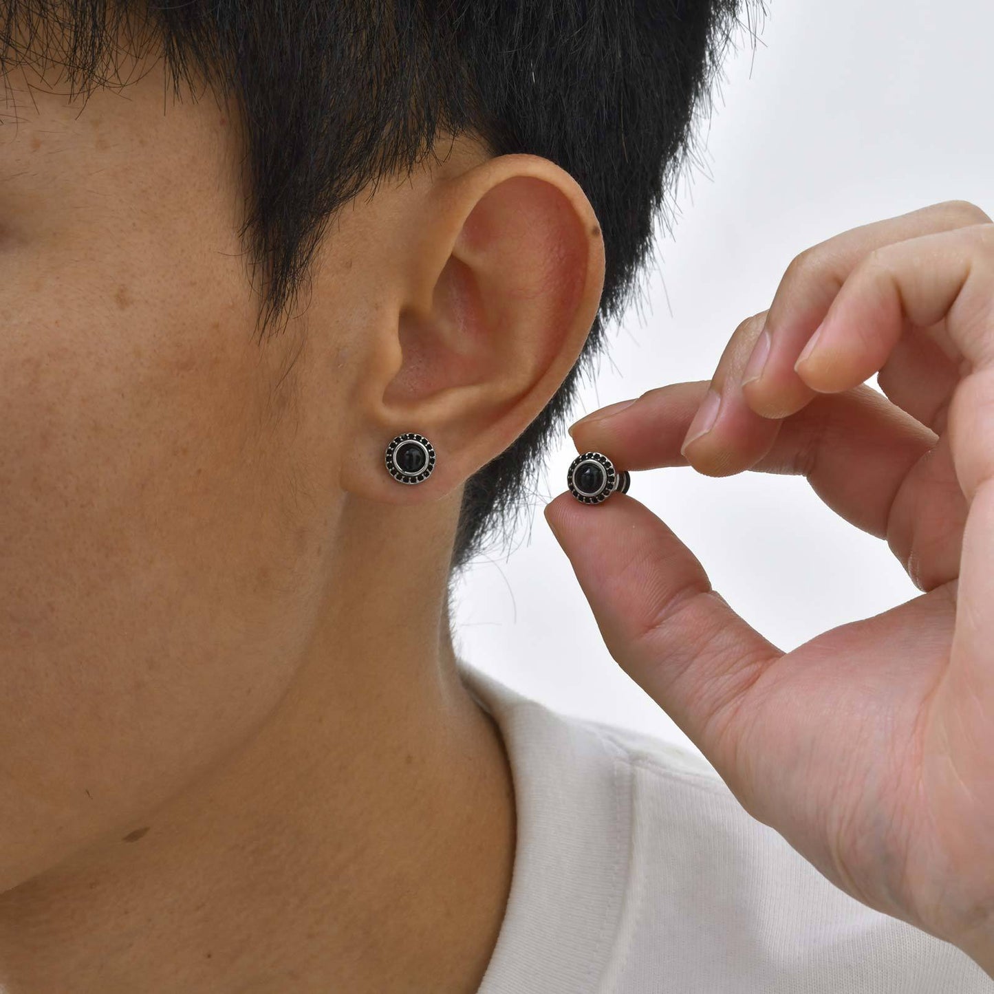 Planderful Retro Rock Stud Earrings For Men Personalized