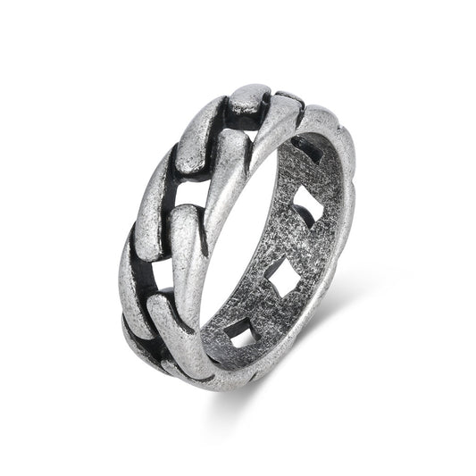 Cuban Chain Ring Men Planderful Everyday Genie Unisex Punk Style Protection Statement Jewelry