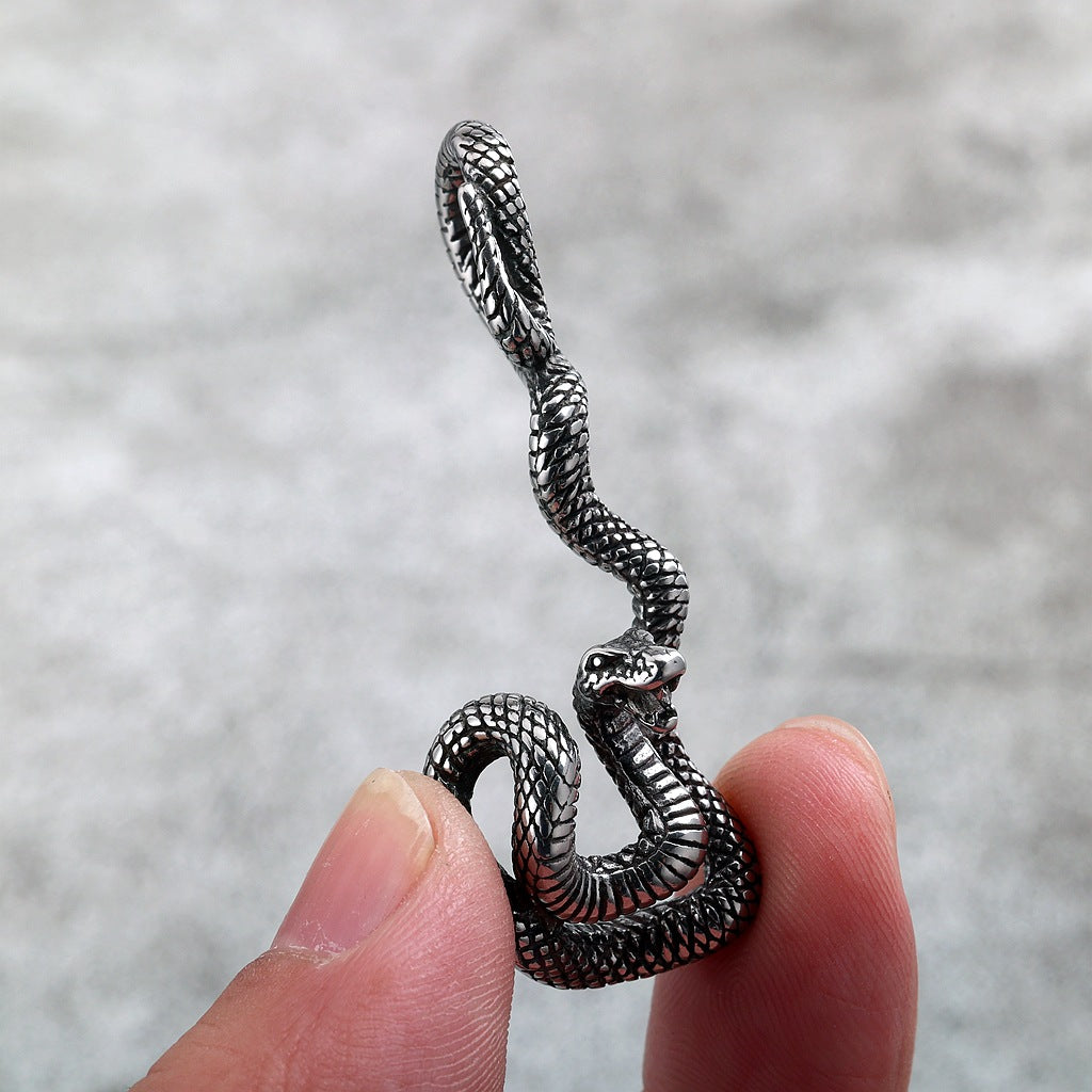 Punk Evil Eye Stainless Steel Pendant Necklace