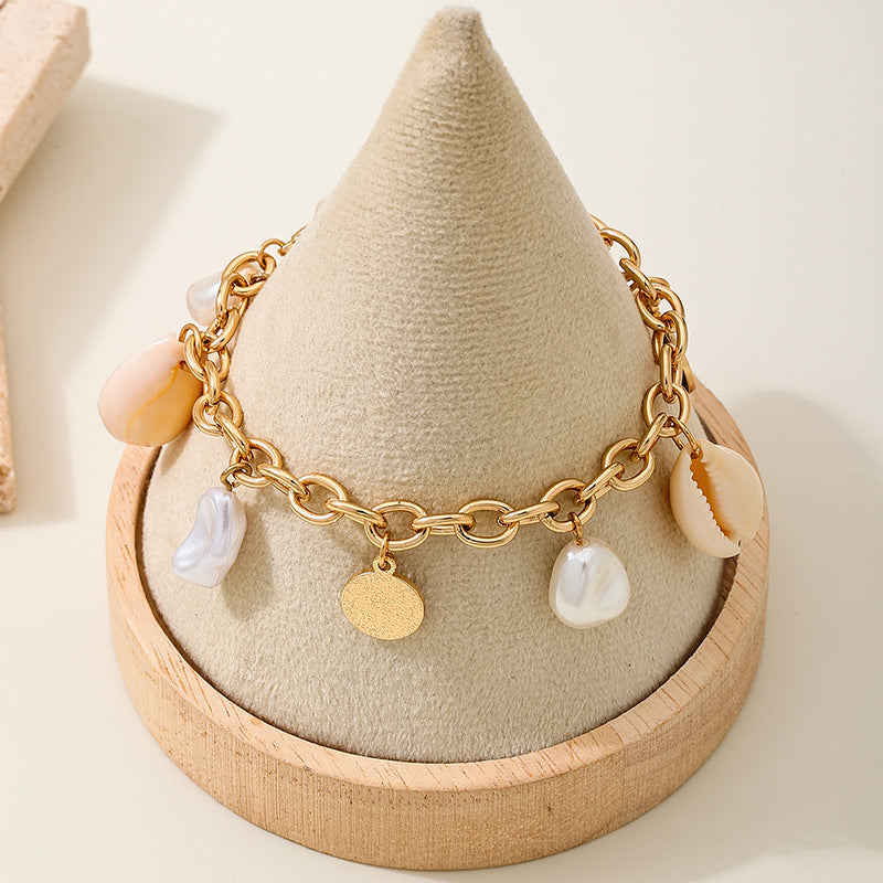 Planderful Vienna Verve Bracelet – Unique Irregular Shell Pearl Design