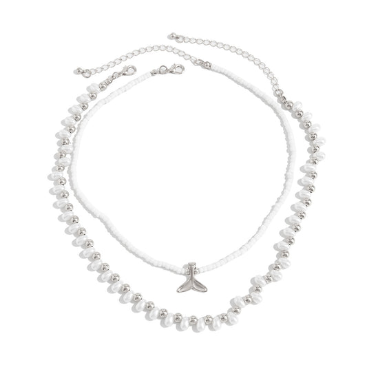 Fishtail Pearl-Style Coastal Necklace Collection