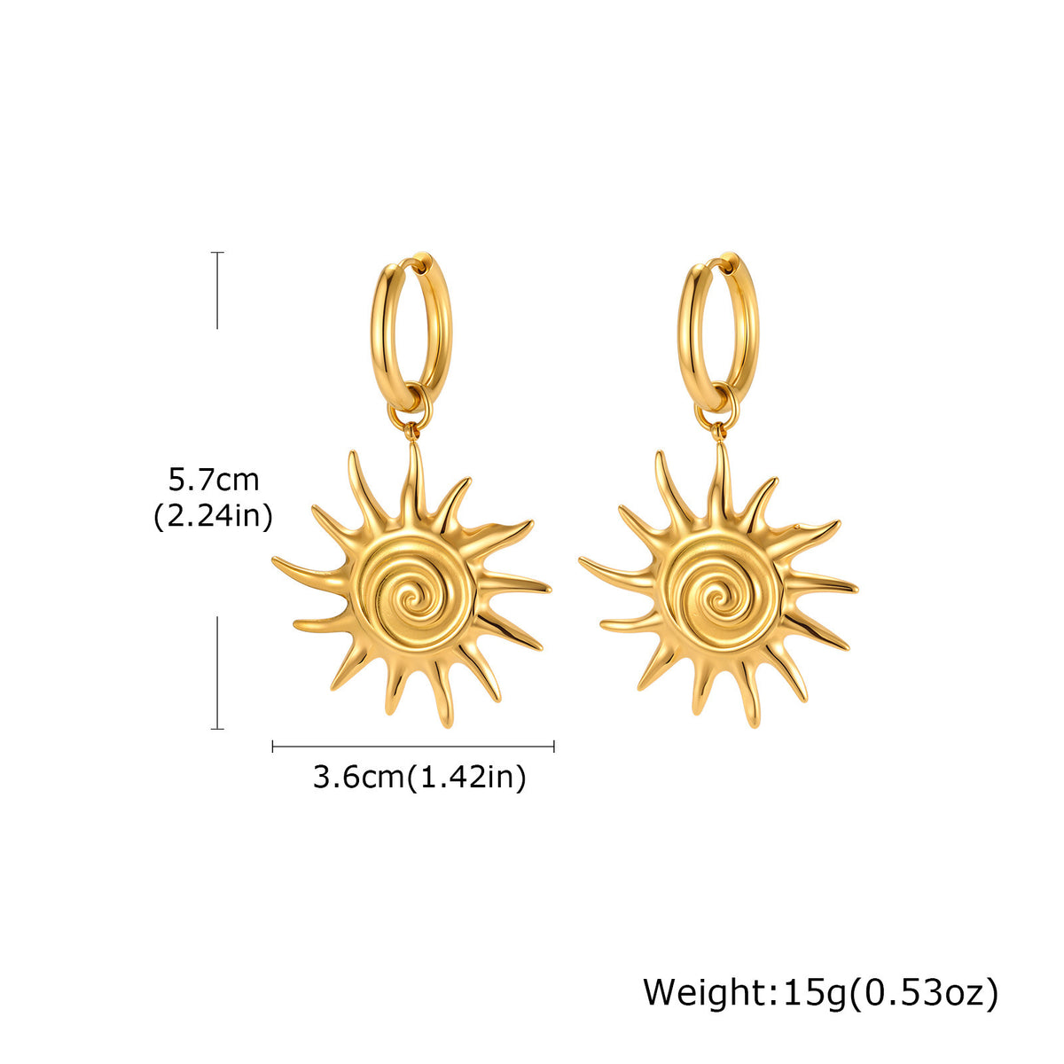 Stainless Steel Pearl Earrings