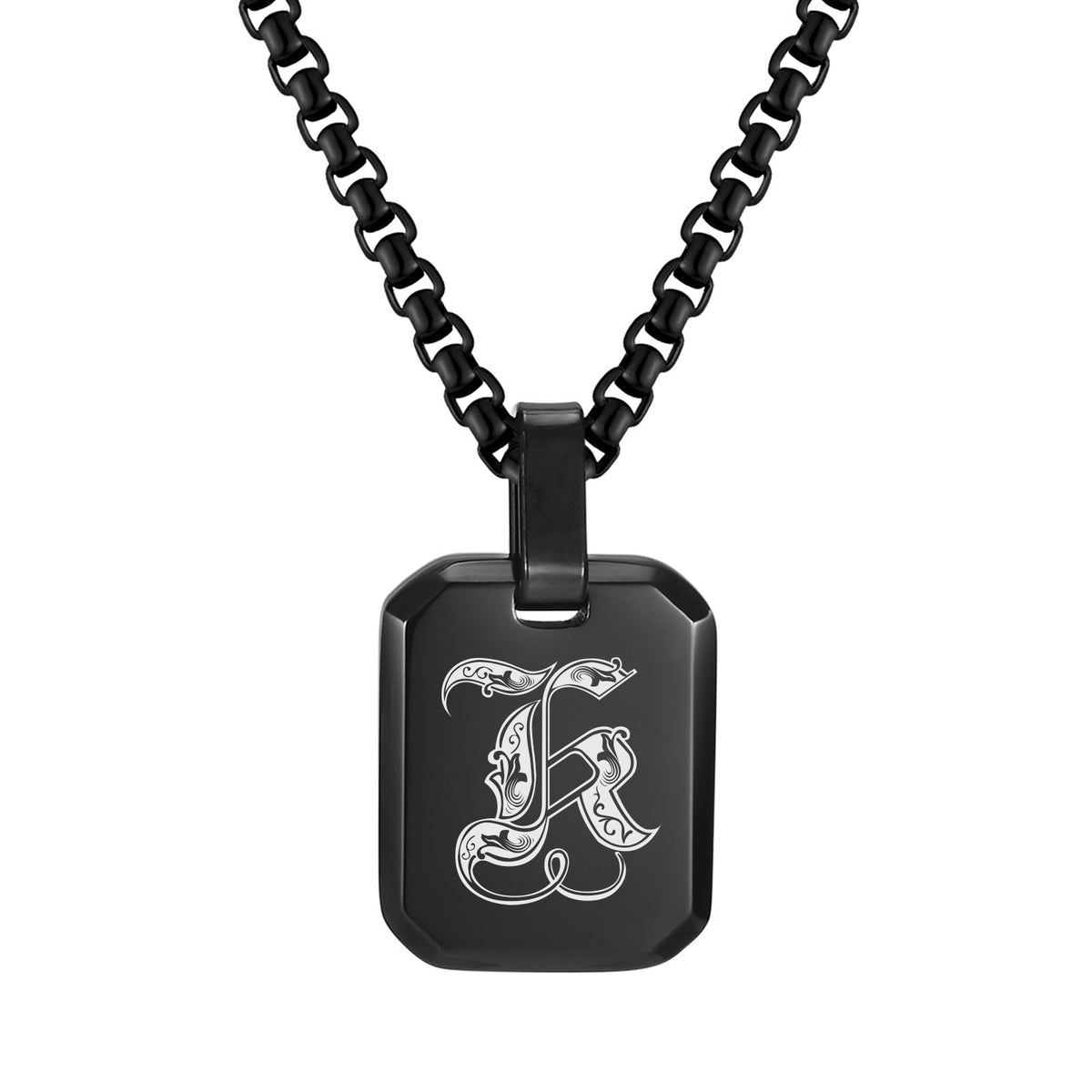 Stainless Steel Initial Letter & Blank Pendants