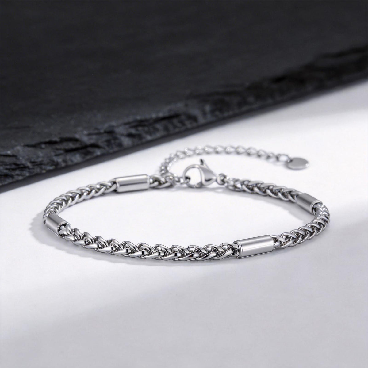 Flower Stainless Steel Anklet for Men