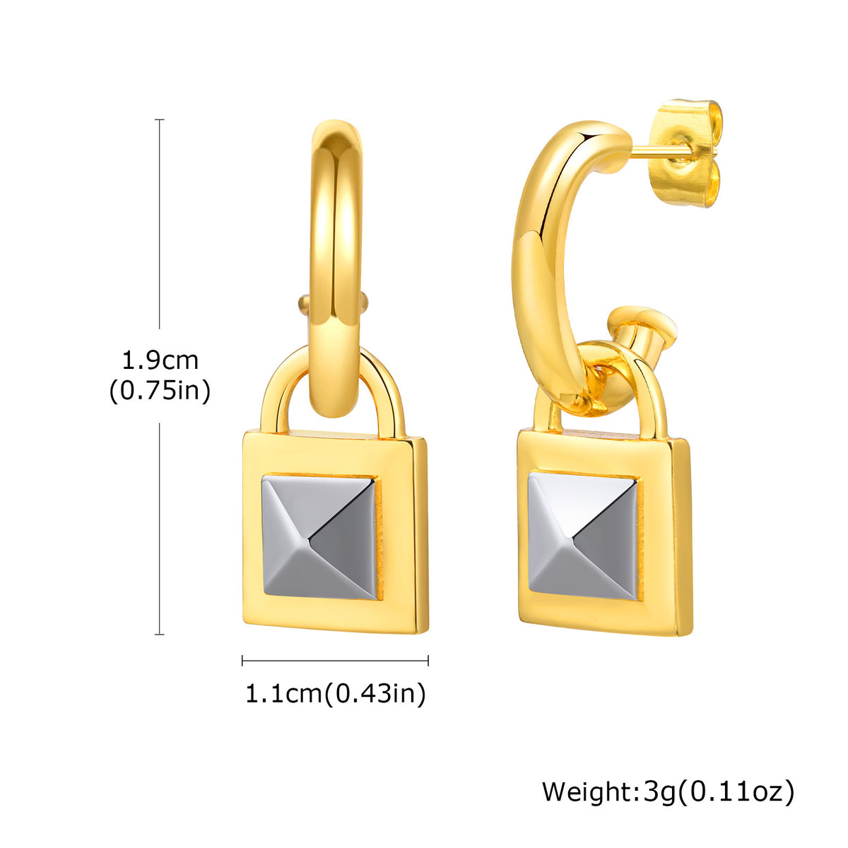 Geometric Jewelry — Earrings or Necklace