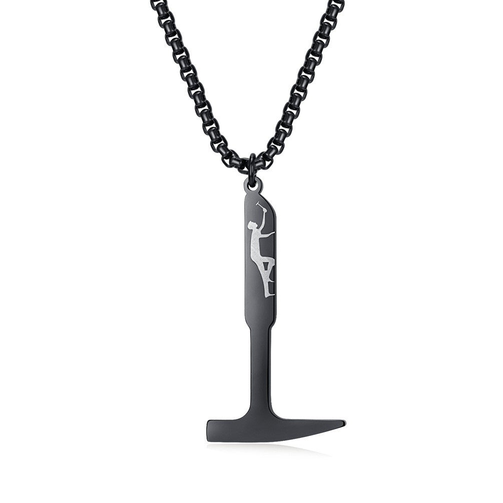 Shawshank Redemption Hammer Pendant Necklace For Film Fans Planderful Durable Titanium Steel Jewelry