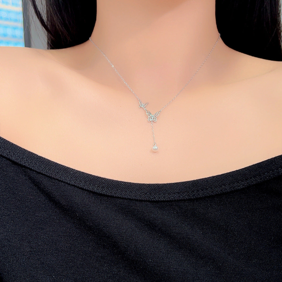 S925 Sterling Silver Butterfly Necklace