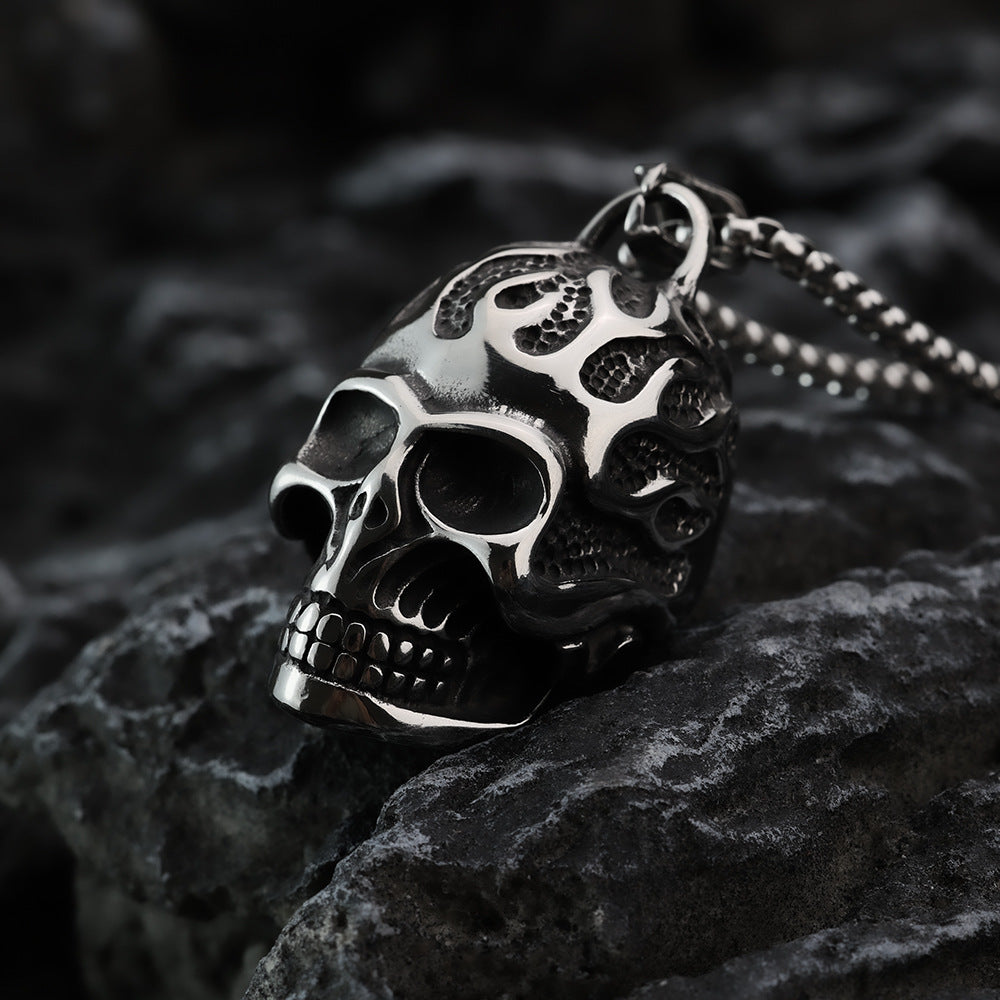 Hip-Hop European and American Skull Pendant Necklace Jewelry