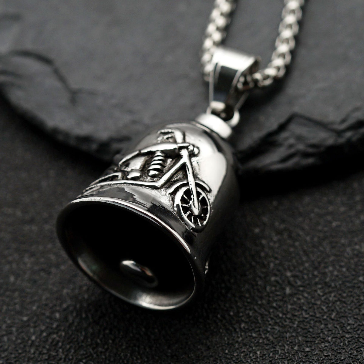 Vintage Stainless Steel Pendant Necklace