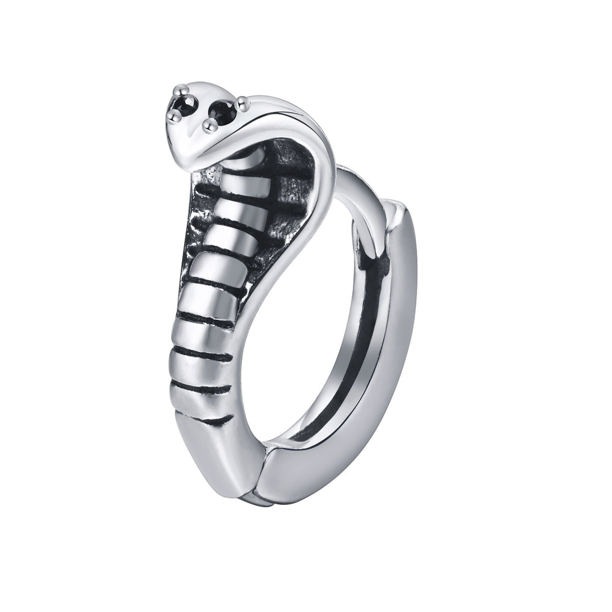 Stainless Steel Snake Vintage Earrings