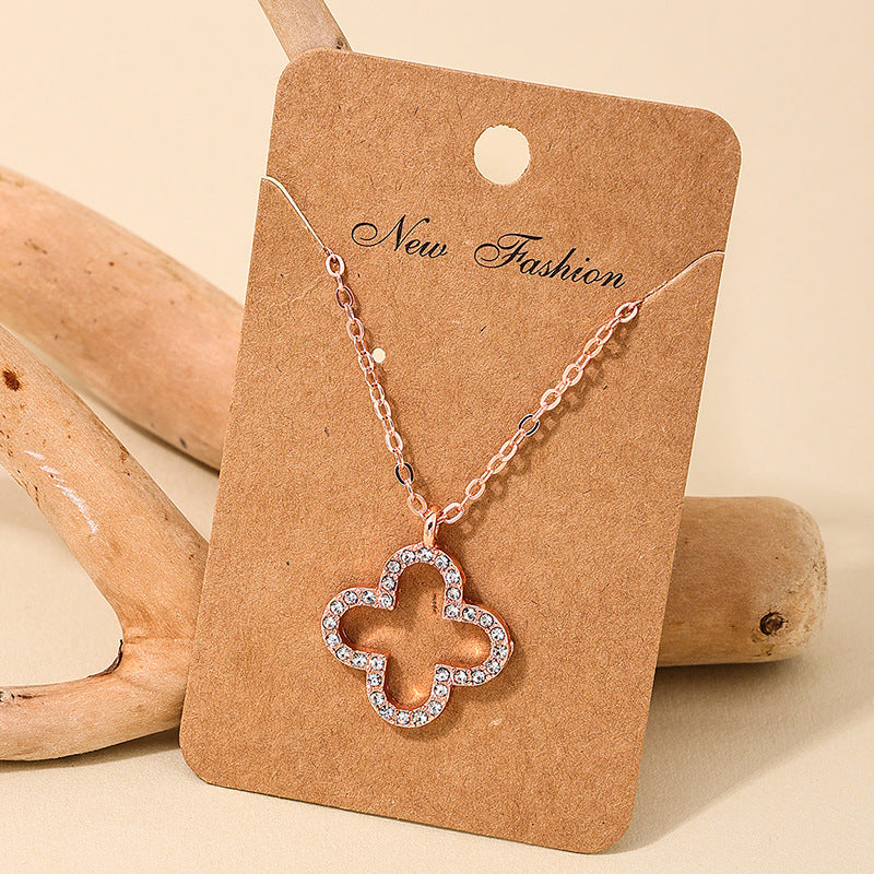 Four Leaf Clover Necklace Set - Vienna Verve Collection