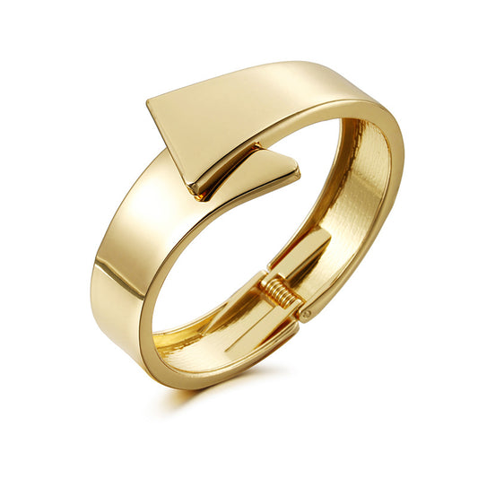 European Irregular Design Gold Bracelet for Women - Vienna Verve Collection