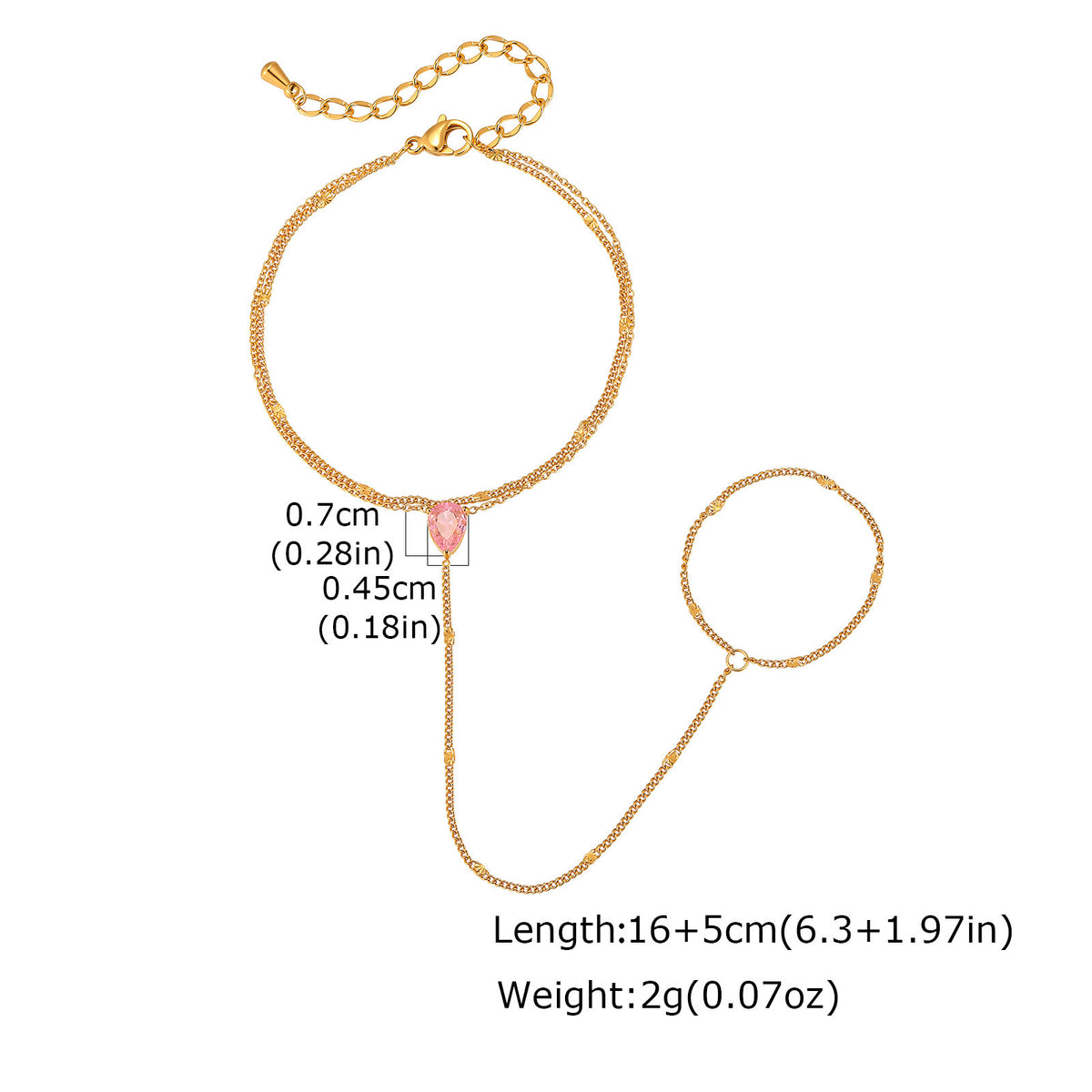 Zircon Stainless Steel Bracelet for Women
