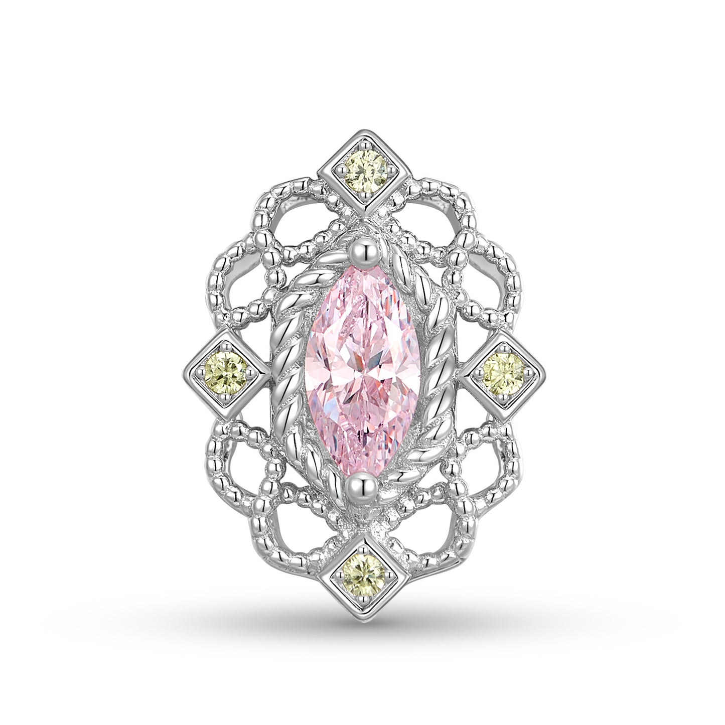 Planderful Everyday Genie Necklace – Elegant S925 Silver Inlaid High Carbon Zircon Design