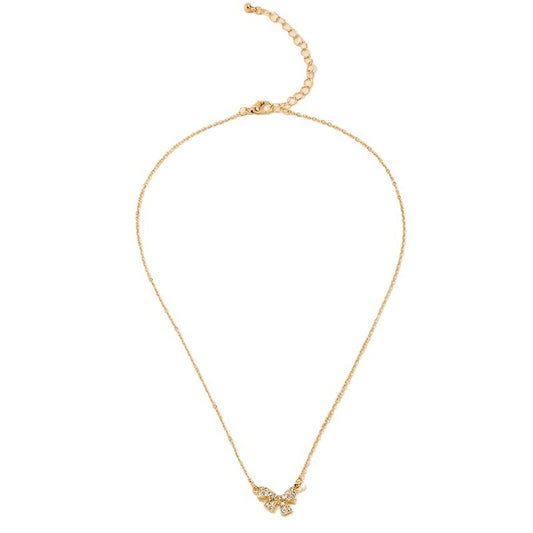 European American Sweet Luxe Metal Bow Necklace Collection - Vienna Verve