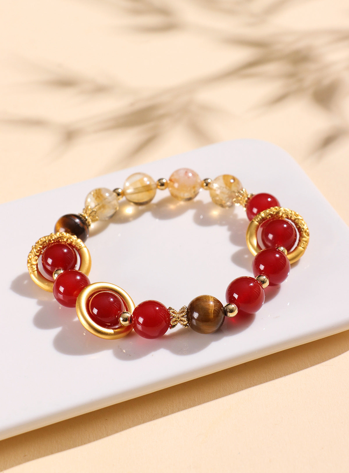 Planderful Fortune's Favor Bracelet – Elegant Natural Agate Design