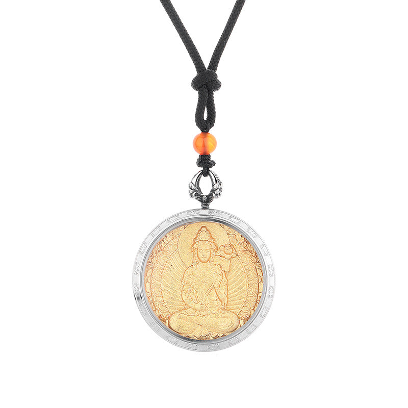 Steel Necklace – Elegant Everyday Buddha Gift