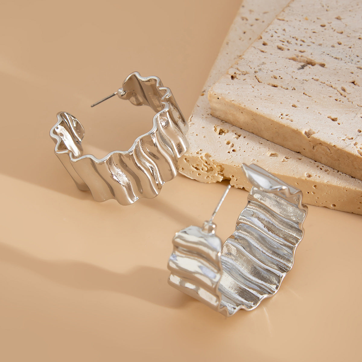 Planderful Vienna Verve Earrings – Unique Irregular Geometric Design