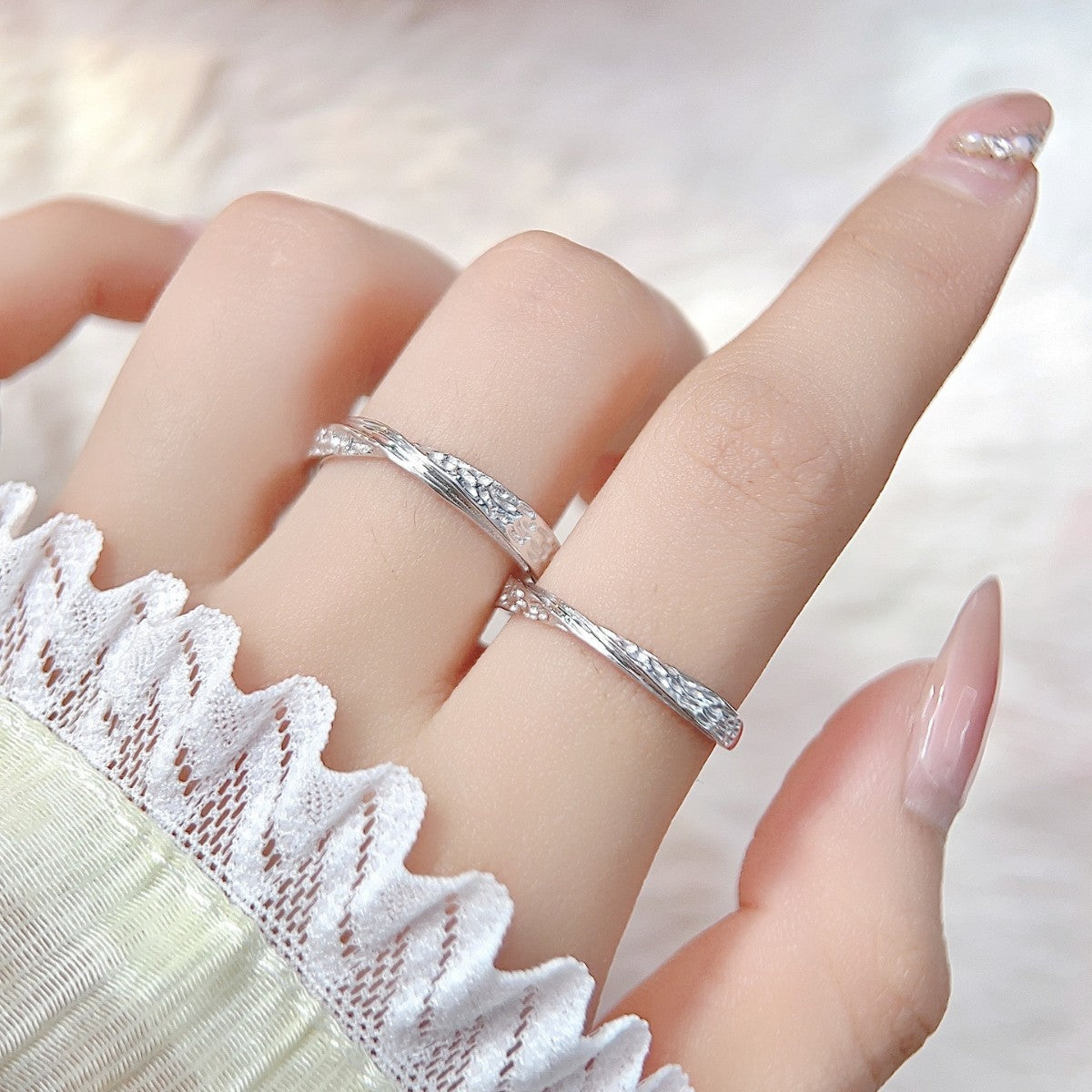 Minimalist Lava S925 Sterling Silver Ring