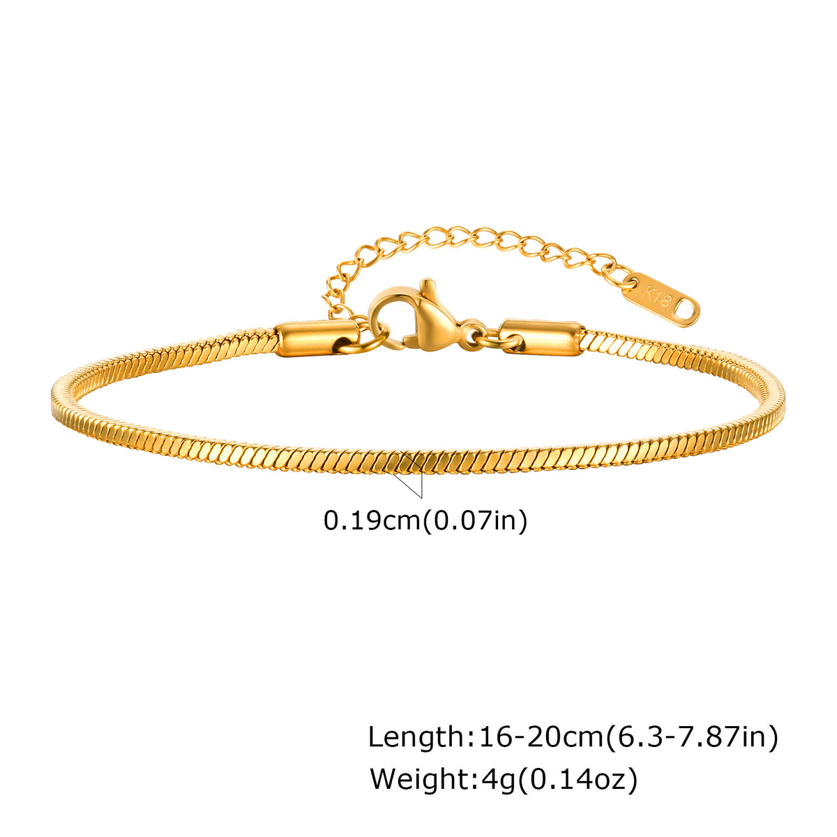 Snake Stainless Steel Bracelet Unisex