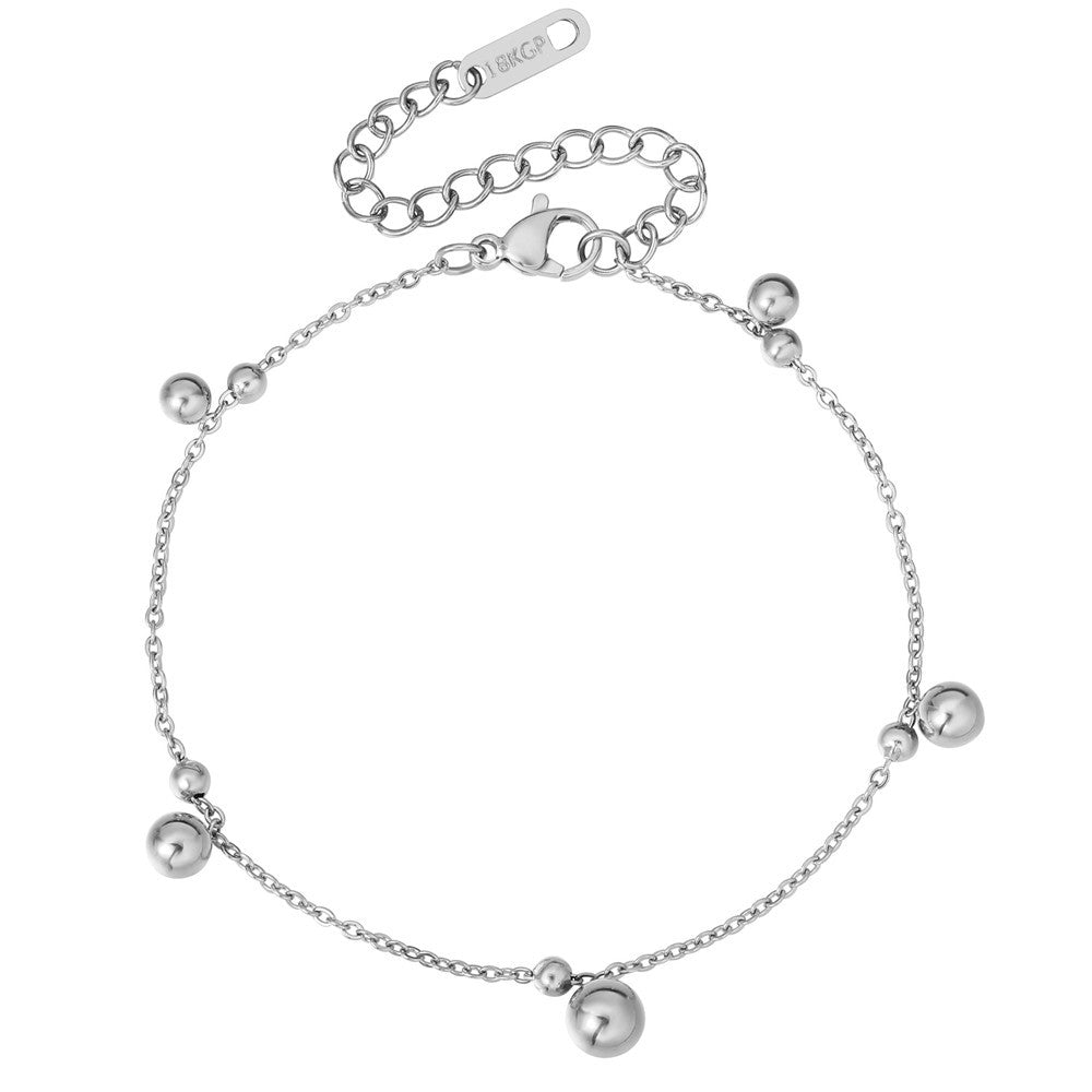 Planderful Everyday Genie Bracelet For Women Simple Round Bead Bell Statement Jewelry